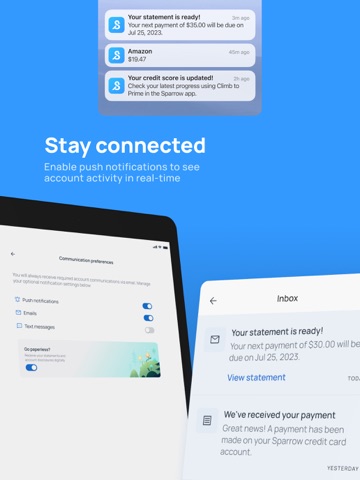 Sparrow Card App iPad screenshot