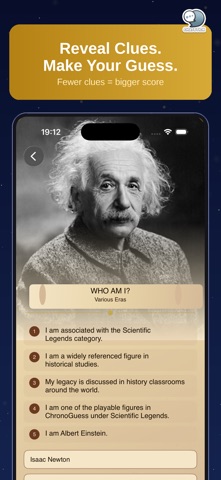 ChronoGuess: History Quiz iPhone screenshot