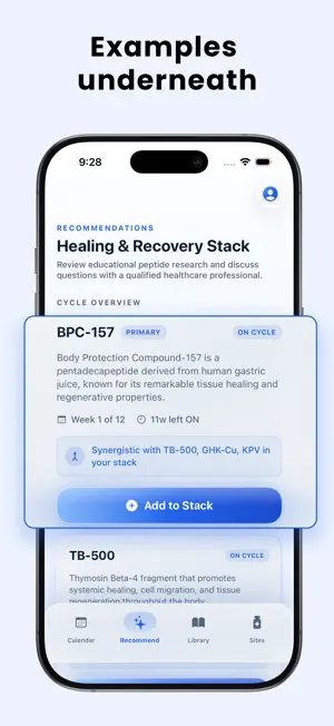 Peptide Tracker: AI Peps screenshot 2