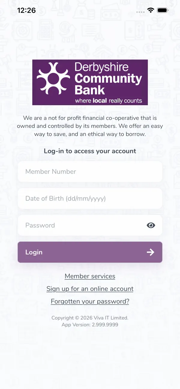 Screenshot #1 pour Derbyshire Community Bank