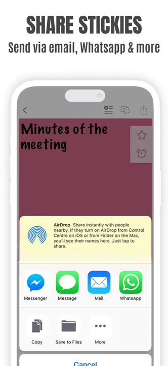 Sticky Notes for iPhone Remind : capture d’écran 9 sur 9