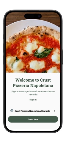 Crust Pizzeria Napoletana App screenshot
