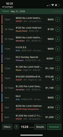 Summer Poker Calendar Screenshot 1 of 5