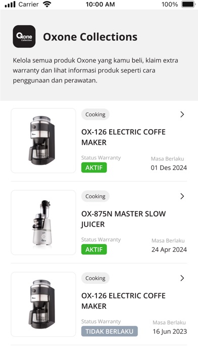 Oxone Premium Apps Screenshot