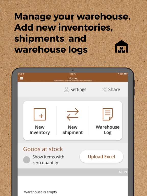 Screenshot #4 pour Warehouse Inventory & Shipment