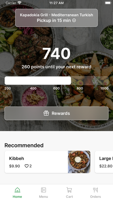 Kapadokia Grill iPhone screenshot 1 - Food & Drink app