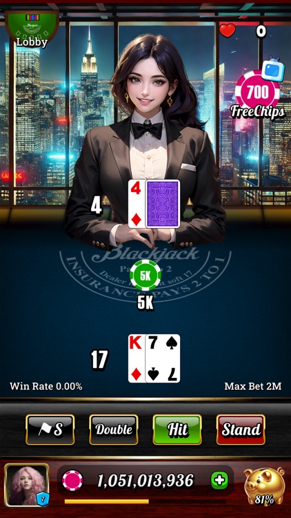 Blackjack 21 - Dealer Queens screenshot-4