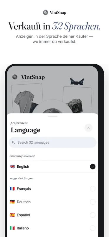 VintSnap: Vinted-Verkauf easy screenshot 7 of 7