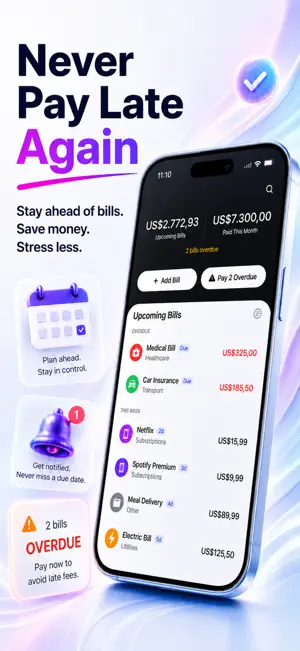 Billwise: Bill Reminder screenshot 1