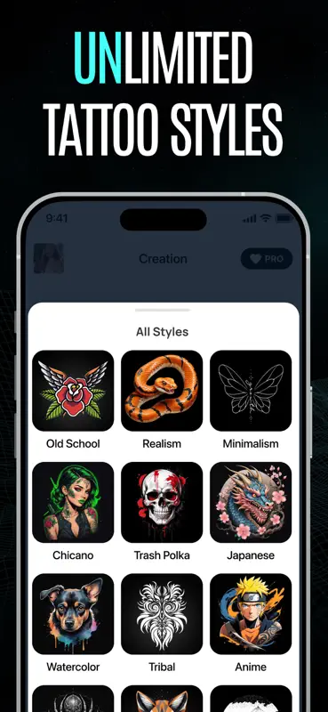 Tattoo AI Designer & Generator screenshot 5 of 8