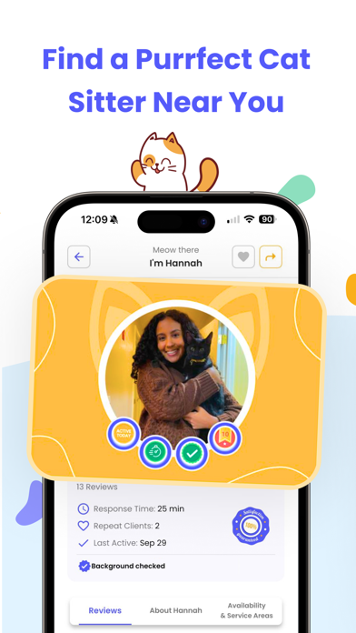 Meowtel: In-Home Cat Sitting iPhone screenshot 1 - Travel app