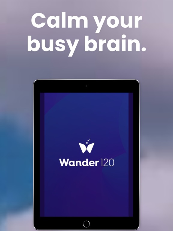 Wander120 - activate pause iPad screenshot 2 - Productivity app