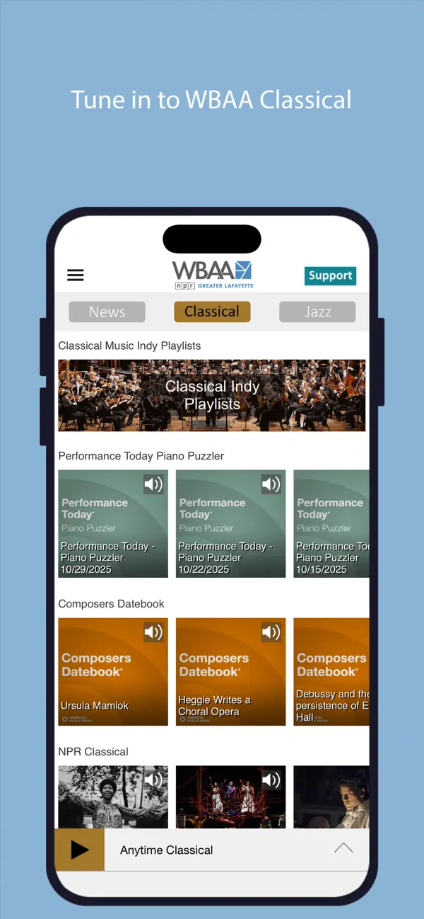 Screenshot #3 pour WBAA Public Radio App
