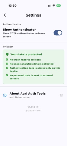 Auri Auth Tools Screenshot 4 of 7