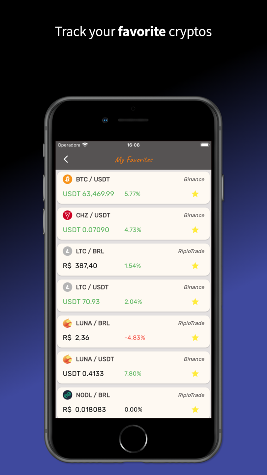 #2. CryptoCoin Alerts (iOS) 由: Luiz Felipe Araujo de Castro