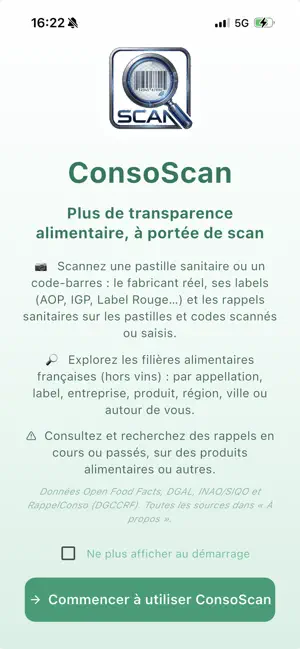 ConsoScan screenshot 1