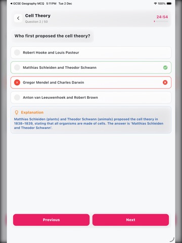 High School Biology Practice iPad screenshot