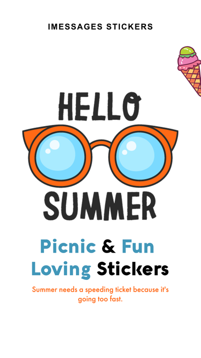 Screenshot #1 pour Picnic & Fun Loving Stickers