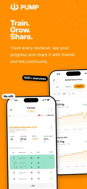 Pump: Gym Workout Tracker screenshot 3