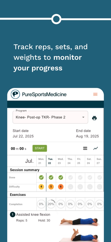 Pure Sports Medicine - Health & Fitness App | MWM
