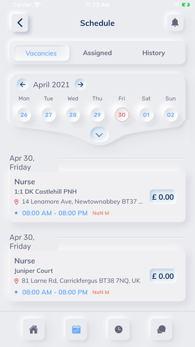 Staff Nursing Screenshot