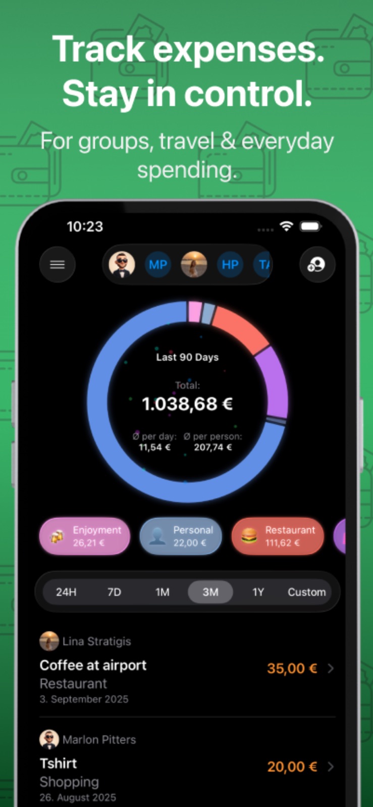 Costify: Expense Tracker iphone screenshot 1