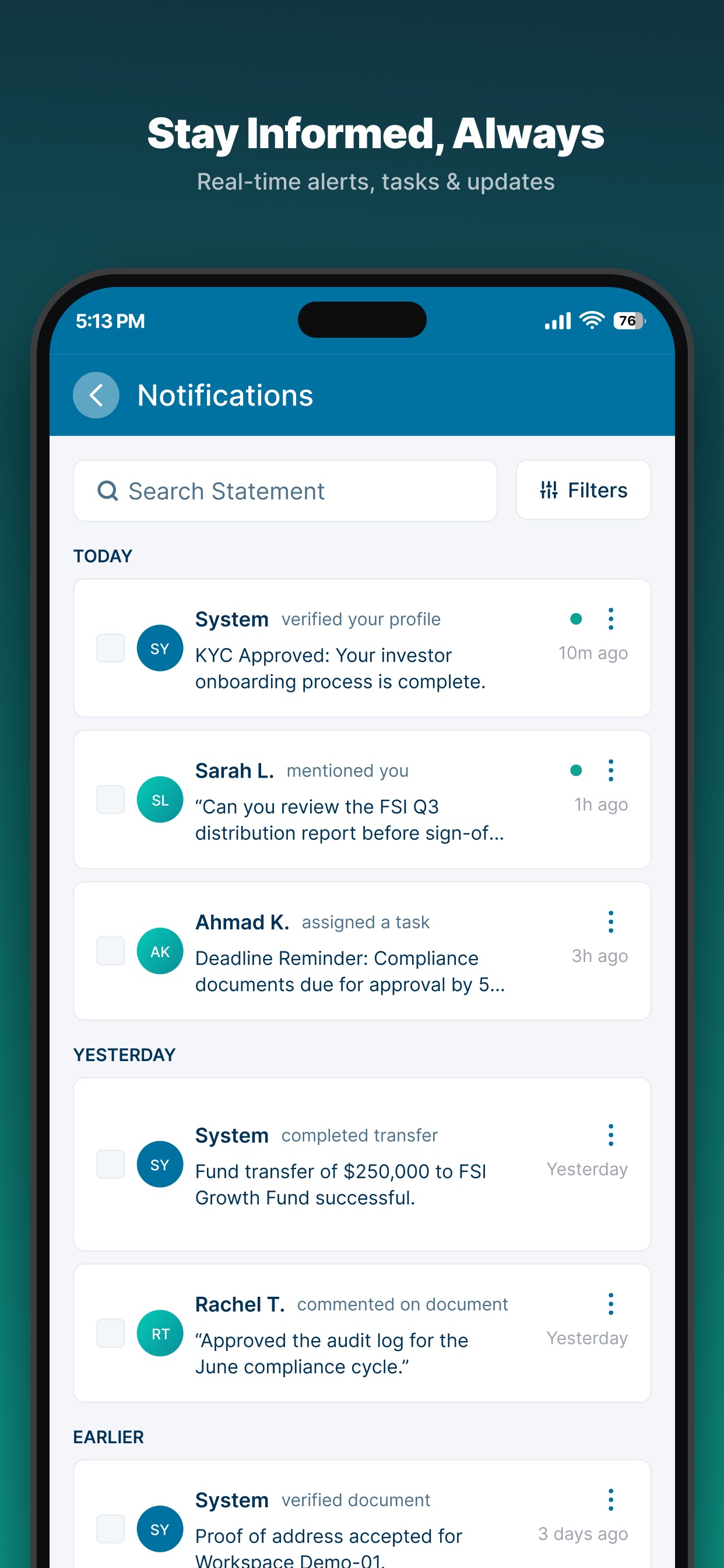 Screenshot 1 of OC Onboarding