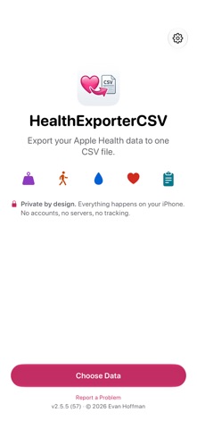 HealthExporterCSV Screenshot 1 of 5