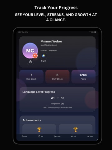 Learn English: Speak with AI iPad screenshot