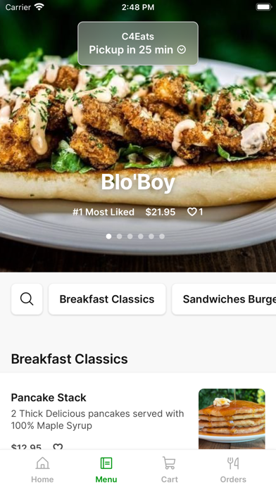C4Eats iPhone screenshot 2 - Food & Drink app