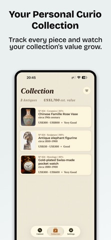Antique Identifier: Curator Screenshot 2 of 4