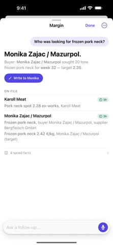 Margin AI screenshot