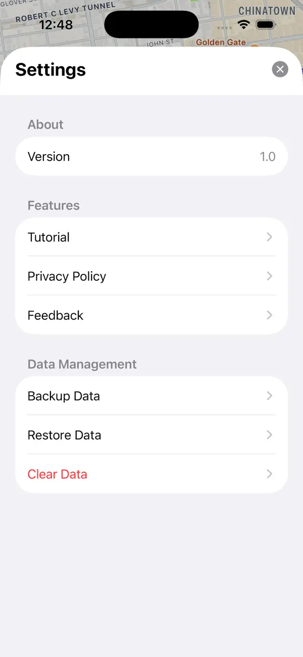 #1. MapNote - Record on the map (iOS) Podle: 锋 刘