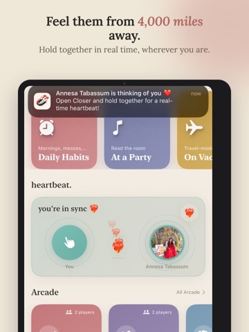 Closer: Couples App & Widgets iPad screenshot