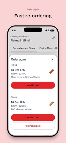 Pizzeria Farina iPhone screenshot