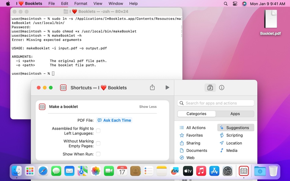 #9. I Love Booklets (macOS) Ved: DouWère, s.p.r.l.