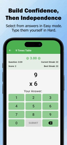 Level Up Math Quizzes: Gr 1-8 iPhone screenshot