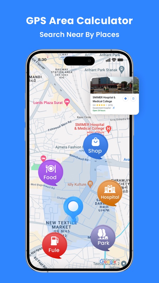 #3. GPS Area Calculator App (iOS) 由: Akhil Dholariya