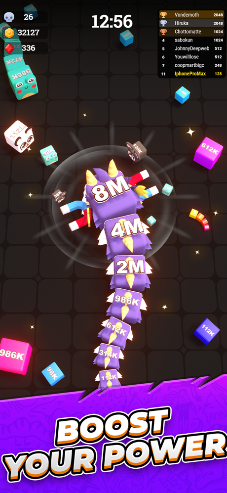 Jelly Cube Snake io screenshot 4