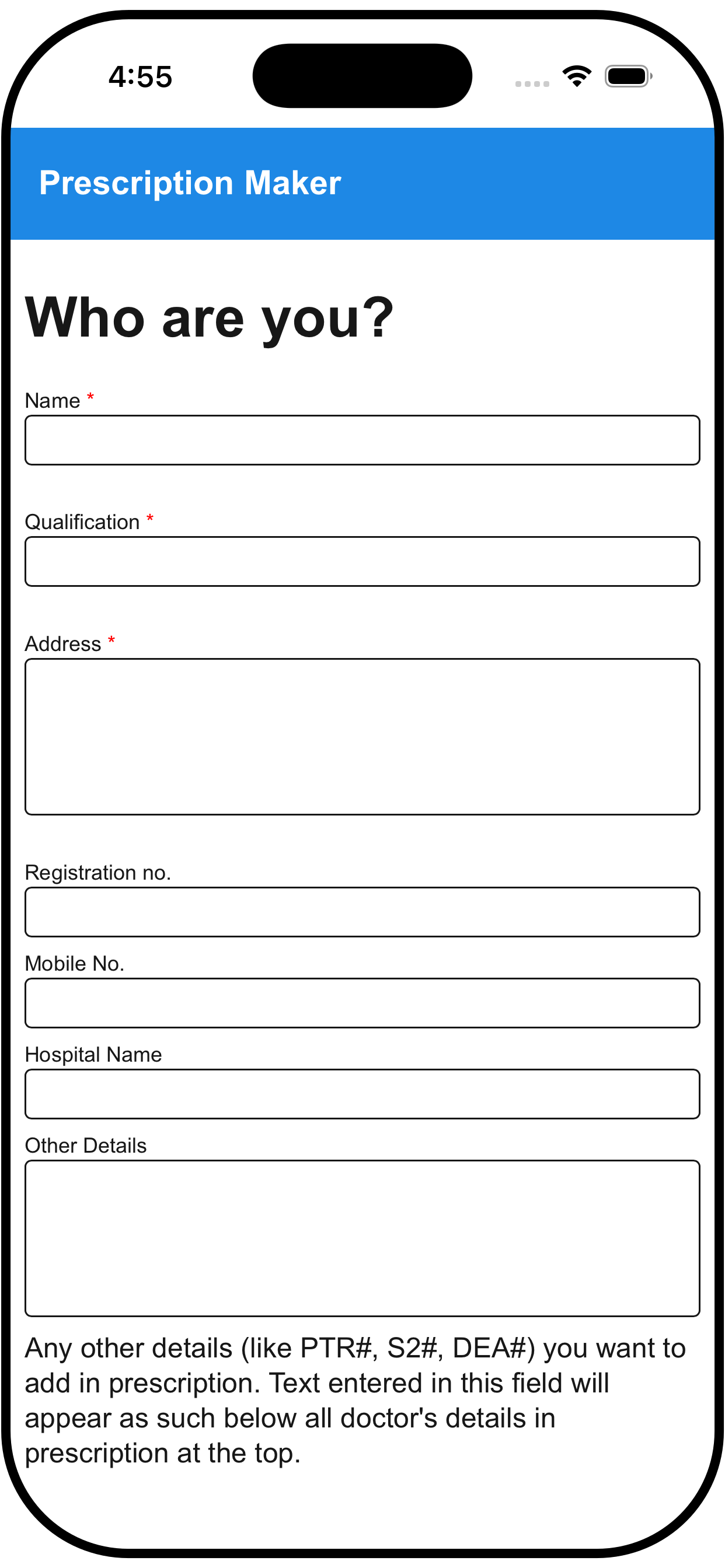 Digital Prescription Maker