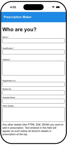 Digital Prescription Maker Screenshot 1 of 8