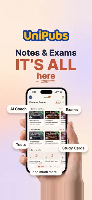 UniPubs: Ders Notları & Sınav screenshot 1