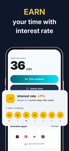 PushUp App Blocker - Chrona Screenshot 4 of 5