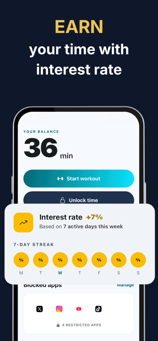 PushUp App Blocker - Chrona Screenshot 4 of 5