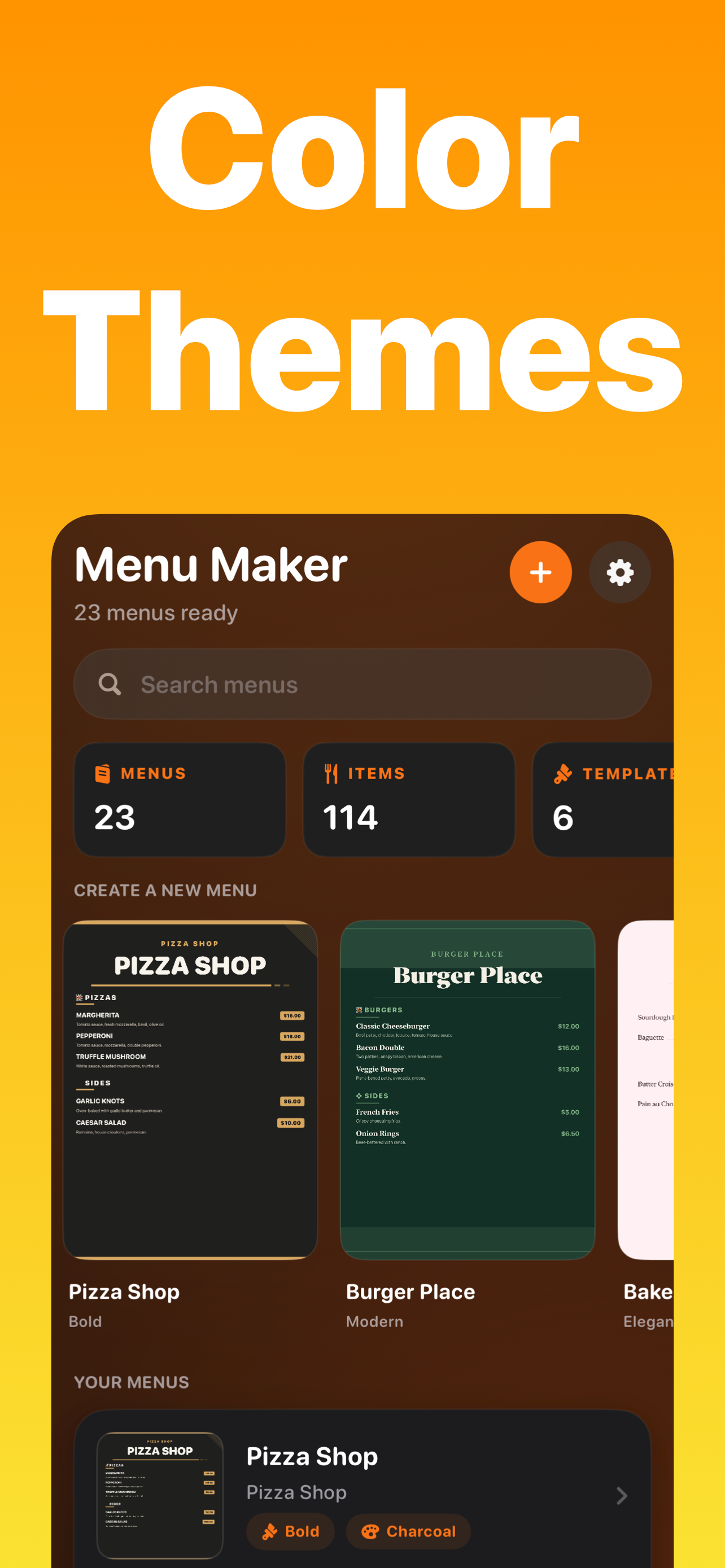 Menu Maker+ screenshot 4