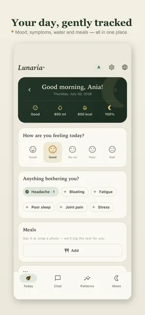 Lunaria: Health Diary screenshot 1