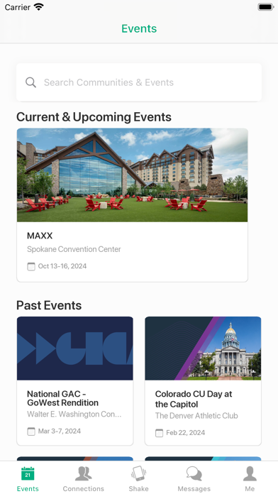 GoWest Events Screenshot