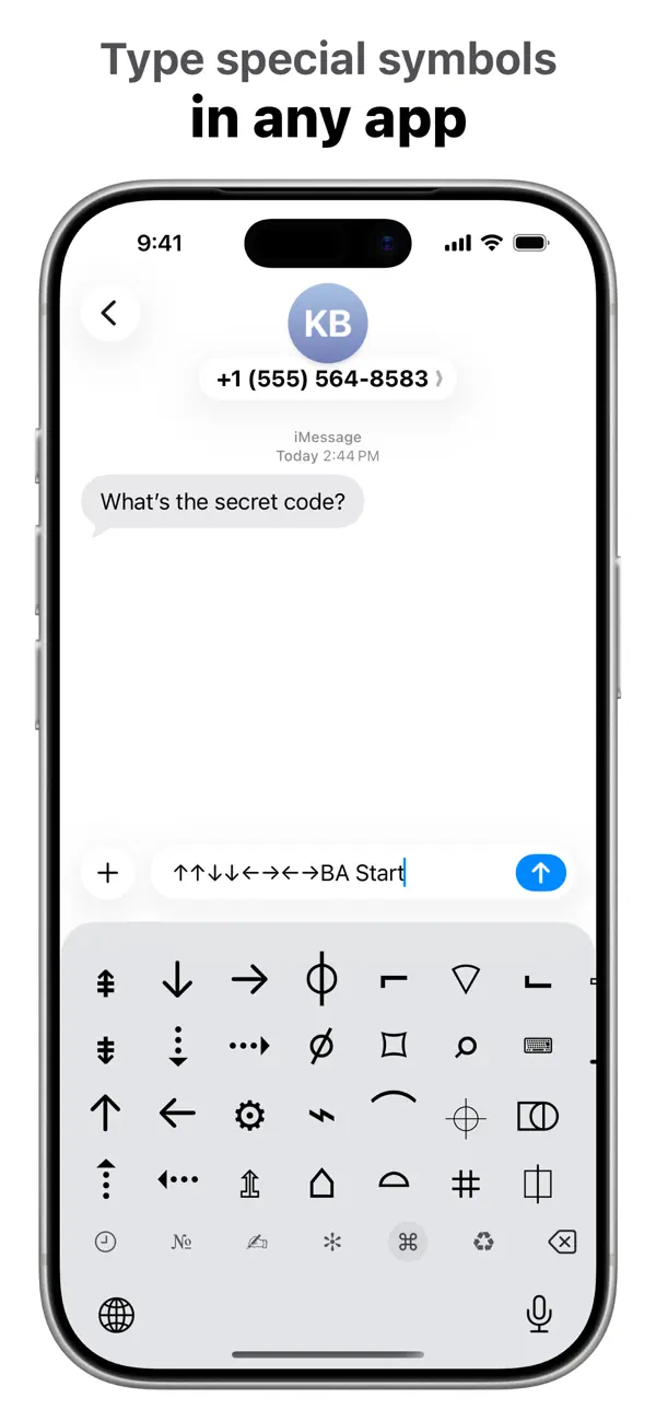 #1. UniChar — Unicode Keyboard (iOS) Podle: Jordan Hipwell
