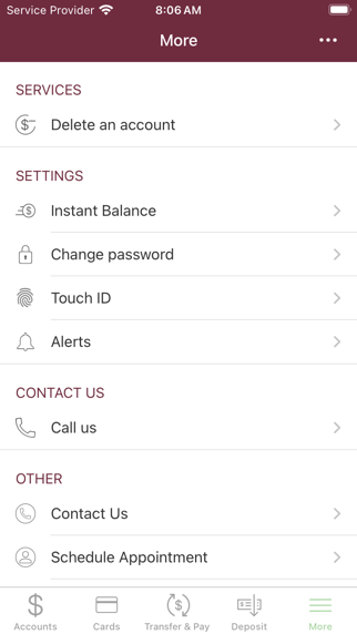 Lowell Five Bank Screenshot