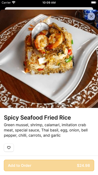 Jasmine Thai Restaurant iPhone screenshot 3 - Food & Drink app